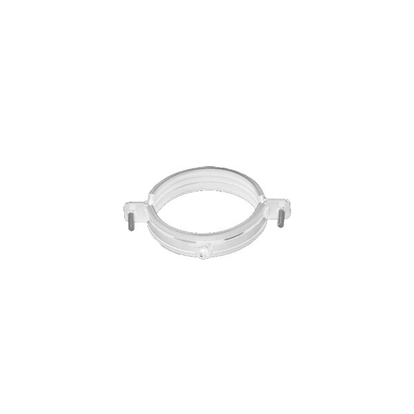 Plastic sewer pipe clamps, white — Biston
